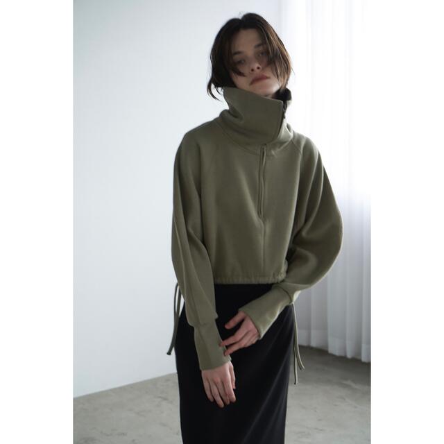 CLANE(クラネ)のCLANE クラネ “HALF ZIP SHORT TOPS”  レディースのトップス(トレーナー/スウェット)の商品写真