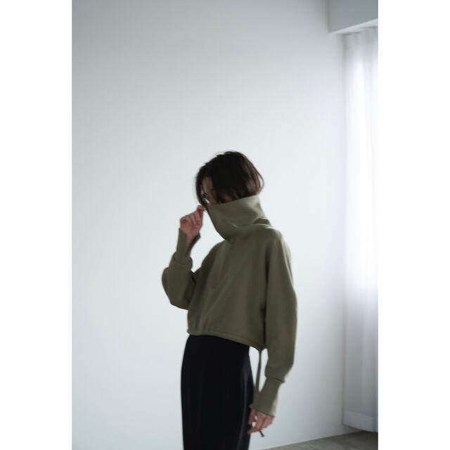 CLANE(クラネ)のCLANE クラネ “HALF ZIP SHORT TOPS”  レディースのトップス(トレーナー/スウェット)の商品写真