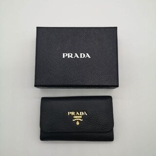 プラダ(PRADA)のPRADA プラダ 6連キーケース ブラック(キーケース)