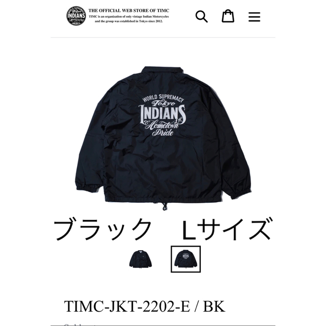 東京インディアンズ　TIMC-JKT-2202-E tokyo indiansナイロンジャケット