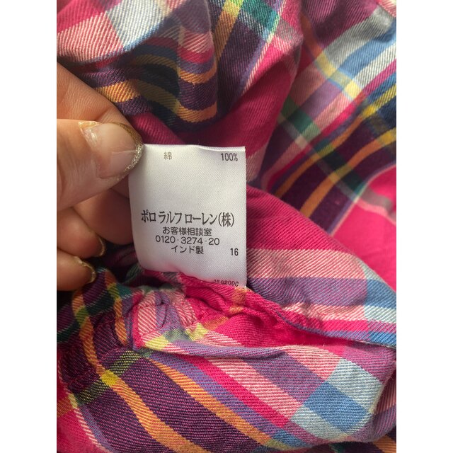 Ralph Lauren(ラルフローレン)のラルフローレン キッズシャツ キッズ/ベビー/マタニティのキッズ服女の子用(90cm~)(ブラウス)の商品写真