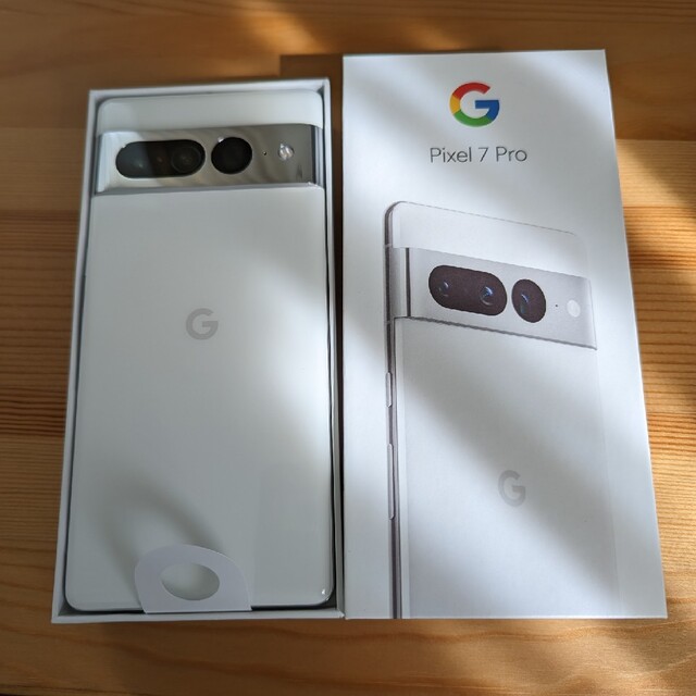 【即発送】Pixel7 Pro 128GB Snow ケース2個付き 1