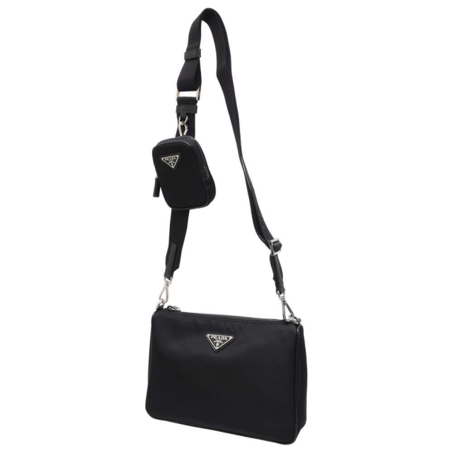 人気満点 ミニポーチ付き ショルダーバッグ プラダ - PRADA 再生