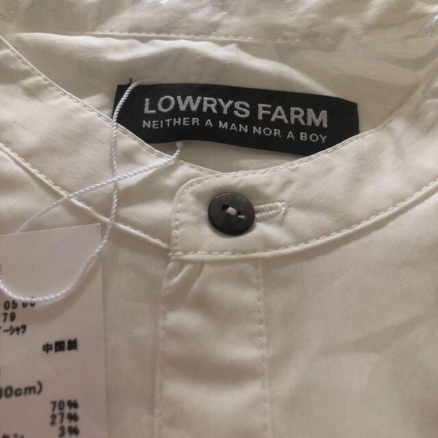 LOWRYS FARM(ローリーズファーム)のローリーズファーム新品新作タグ付きJUNIORスタンドオーバーシャツ160 キッズ/ベビー/マタニティのキッズ服男の子用(90cm~)(ブラウス)の商品写真