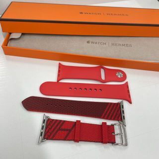 エルメス(Hermes)のエルメス　アップルウォッチ　ベルト　ジャンピング　ナイロン　H(ラバーベルト)