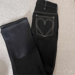 クリスチャンダダ(CHRISTIAN DADA)の新品未使用！basicks HEART STITCH DENIM (BLACK)(デニム/ジーンズ)