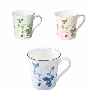 ウェッジウッド(WEDGWOOD)の値下げ‼️WEDGWOOD ストロベリー マグカップ3個セット(グラス/カップ)