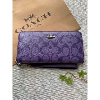 コーチ(COACH) シグネチャー 財布(レディース)(パープル/紫色系)の ...