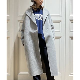 ドゥーズィエムクラス ロングコート(レディース)(グレー/灰色系)の ドゥーズィエムクラス ロングコート(レディース)(グレー/灰色系)の