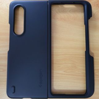 シュピゲン(Spigen)のSpigen Galaxy Z Fold3 ケース ペン収納 ワイヤレス充電対応(Androidケース)