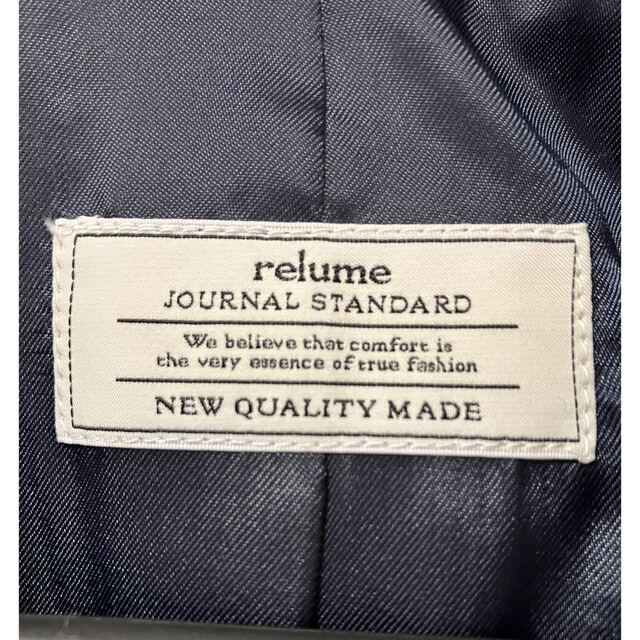 JOURNAL STANDARD relume(ジャーナルスタンダードレリューム)のJOURNAL STANDARDrelume TWギャバネイビーワイドジャケット レディースのジャケット/アウター(テーラードジャケット)の商品写真