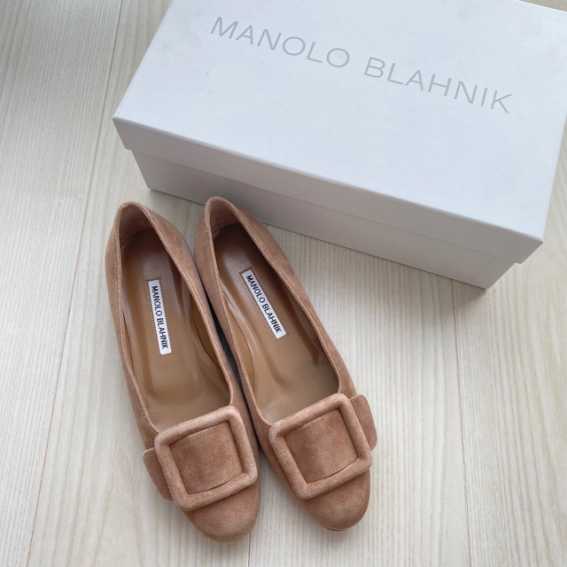 人気商品】 MANOLO フラットシューズ スエード マノロブラニク BLAHNIK