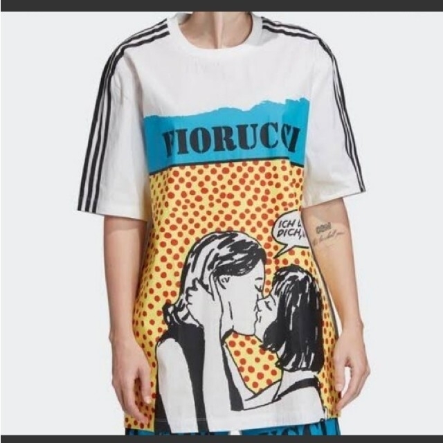 adidas(アディダス)のadidas  FIORUCCI コラボ ビッグT レディースのトップス(Tシャツ(半袖/袖なし))の商品写真