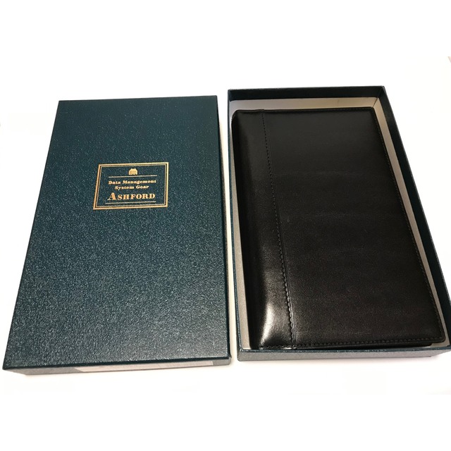 ASHFORD　アシュフォード　本革　システム手帳　ブラックのサムネイル