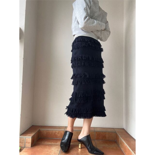 ELIN(エリン)の73nm様 専用　ELIN fringe skirt レディースのスカート(その他)の商品写真