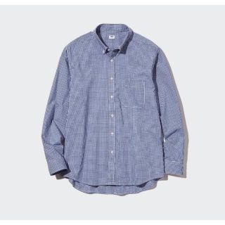 ユニクロ(UNIQLO)の【完売品】UNIQLO エクストラファインコットンブロードチェックシャツ XL(シャツ)