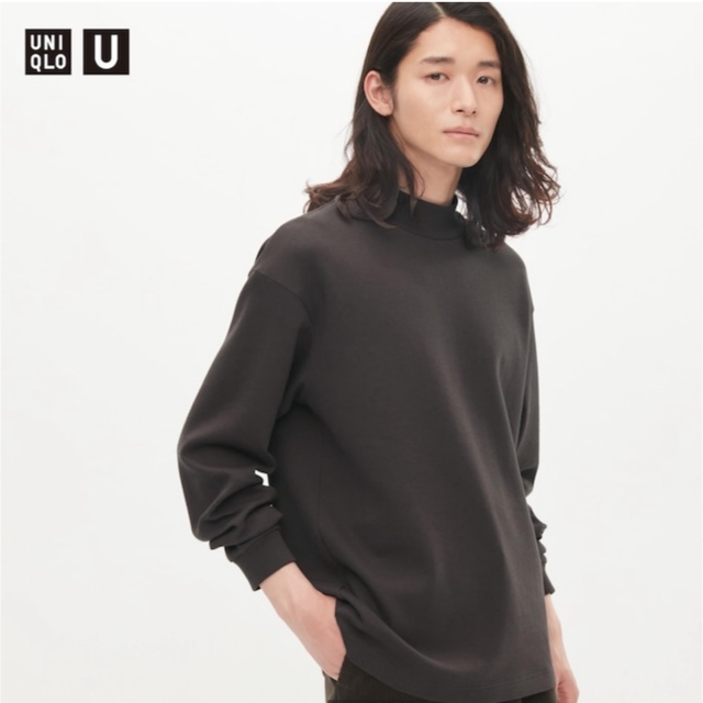 UNIQLO(ユニクロ)のUNIQLO モックネックプルオーバー　M メンズのトップス(スウェット)の商品写真