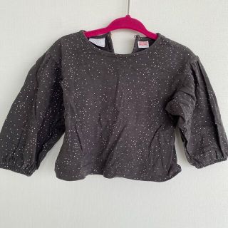 ザラキッズ(ZARA KIDS)のZARA baby ドット　トップス　74センチ(シャツ/カットソー)