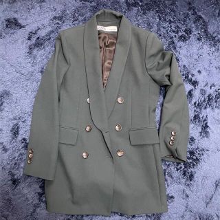 ザラ(ZARA)のレディース　テイラードジャケット[ダークグリーン](テーラードジャケット)