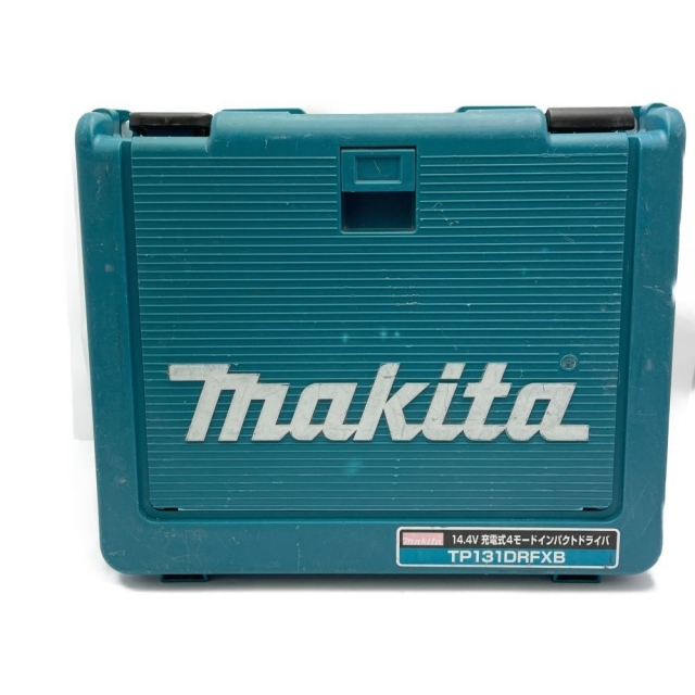 Makita(マキタ)の◆◆MAKITA マキタ 充電式4モードインパクトドライバ　14.4V TP131DRFXB 充電器・充電池2個・ケース付 インテリア/住まい/日用品のインテリア/住まい/日用品 その他(その他)の商品写真