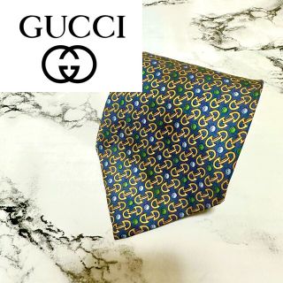 グッチ(Gucci)の美品　⭐︎GUCCI⭐︎ MENS ネクタイ　総柄　チェーン(ネクタイ)