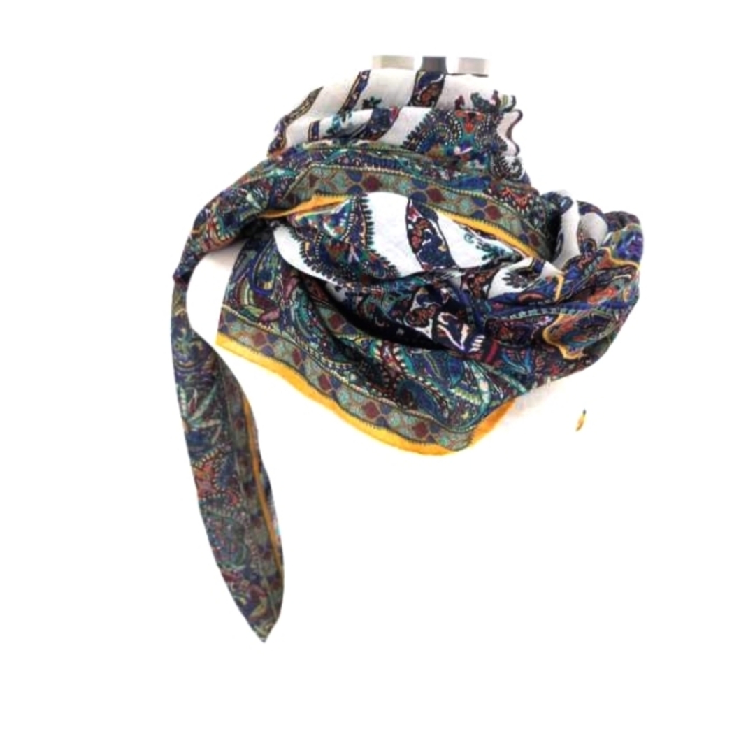 ETRO(エトロ)のETRO(エトロ) ウールシルク ペイズリー 大判ストール レディース レディースのファッション小物(バンダナ/スカーフ)の商品写真