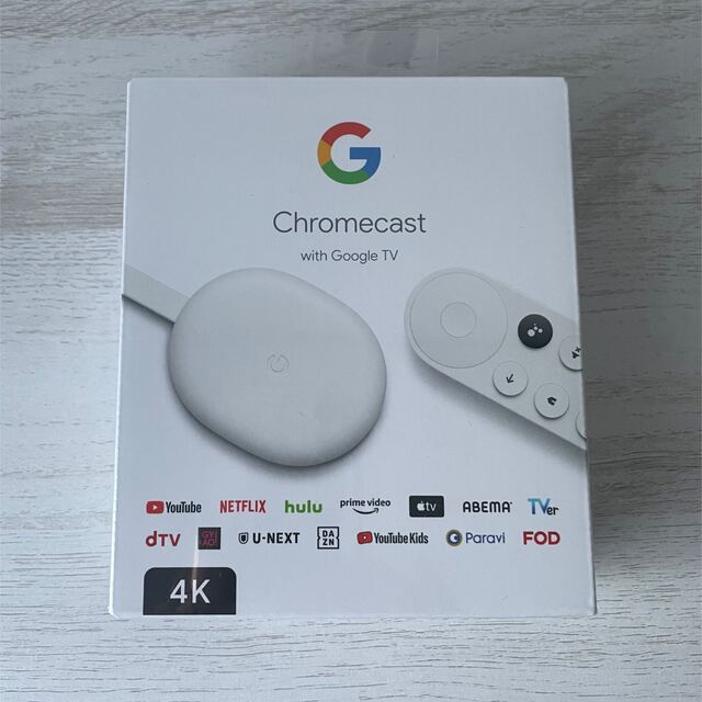 Google(グーグル)の【新品未開封】グーグルクロームキャスト GoogleChromecast 4K スマホ/家電/カメラのテレビ/映像機器(映像用ケーブル)の商品写真