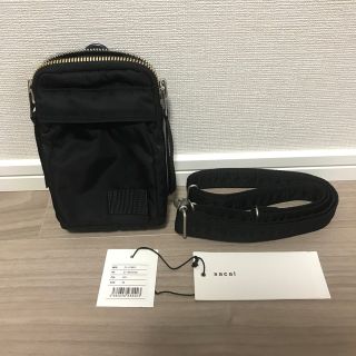 サカイ(sacai)のsacai Porter モバイル ポーチ 黒 スマホ ケース バッグ(モバイルケース/カバー)