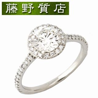 ティファニー(Tiffany & Co.)の（美品）ティファニー TIFFANY ソレスト ダイヤリング 9号 PT950×ダイヤ 	0.93ct  G VS1 3EX 鑑定書 箱 8483(リング(指輪))