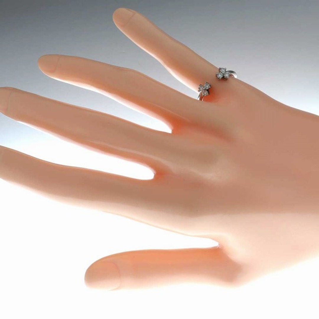 Tiffany & Co.(ティファニー)の(新品仕上げ）ティファニー TIFFANY アリア オープン ダイヤ リング 指輪   PT950 × ダイヤ 6石　約0.23ct　9号 8939 レディースのアクセサリー(リング(指輪))の商品写真