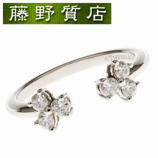 ティファニー(Tiffany & Co.)の(新品仕上げ）ティファニー TIFFANY アリア オープン ダイヤ リング 指輪   PT950 × ダイヤ 6石　約0.23ct　9号 8939(リング(指輪))