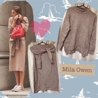 ミラオーウェン(Mila Owen)のMila Owen♡メランジセットアップ(ニット/セーター)