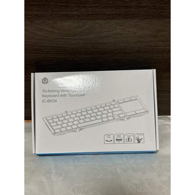 iClever IC-BK08 折り畳みキーボード タッチパッド付き スマホ/家電/カメラのPC/タブレット(PC周辺機器)の商品写真