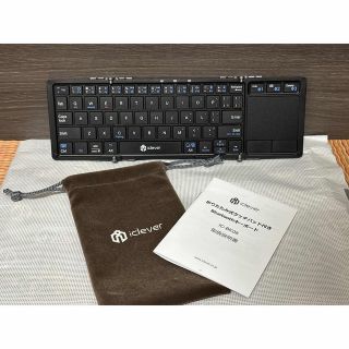 iClever IC-BK08 折り畳みキーボード タッチパッド付き(PC周辺機器)