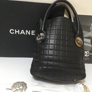 シャネル(CHANEL)の専用♡超美品★ シャネル チョコバー ハンドバッグ トート キャビアスキン正規品(ハンドバッグ)