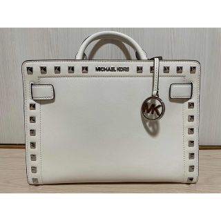 マイケルコース(Michael Kors)のMICHEAL KORS バック スタッズ 白(ハンドバッグ)