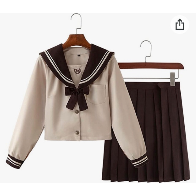 セーラー服　ブラウン　XL  エンタメ/ホビーのコスプレ(衣装)の商品写真
