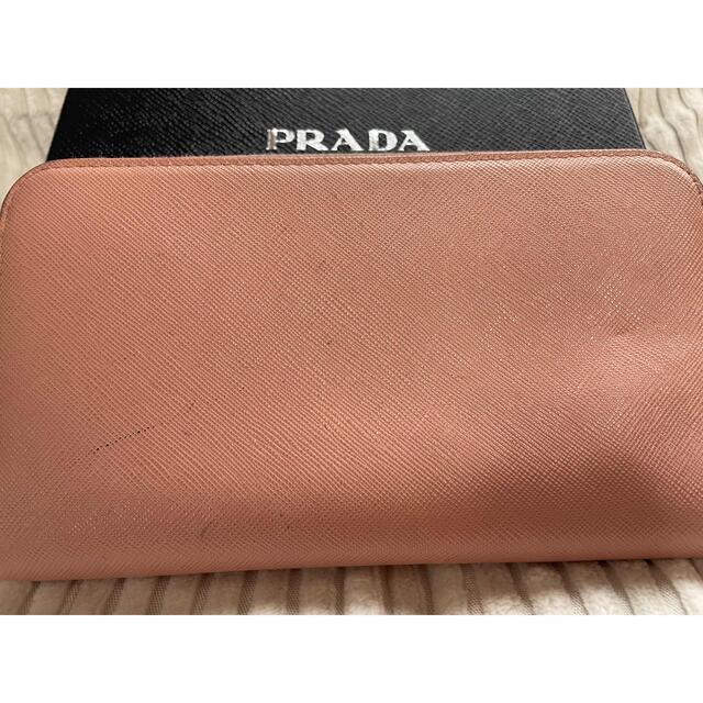 PRADA(プラダ)のプラダ 長財布 リボン ピンクベージュ ラウンドファスナー レディースのファッション小物(財布)の商品写真