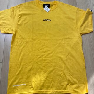 SAPEur サプール ロゴTシャツ イエロー Lサイズ 新品未使用(Tシャツ/カットソー(半袖/袖なし))