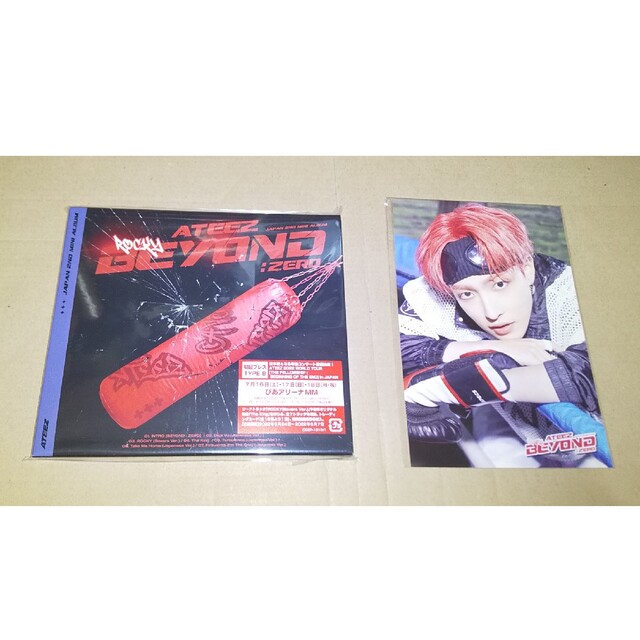 ATEEZ(エイティーズ)のATEEZ BEYOND：ZERO（TYPE-B）ホンジュン ポストカード エンタメ/ホビーのCD(ポップス/ロック(邦楽))の商品写真