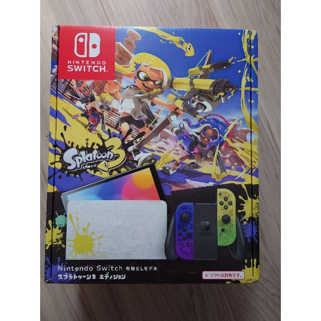 新品 Nintendo Switch スプラトゥーン3 有機EL本体 - 家庭用ゲーム機本体