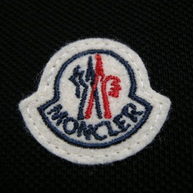 MONCLER(モンクレール)のサイズS◆新品◆モンクレール ロゴ付き半袖 ポロシャツ ブラック 黒 メンズ メンズのトップス(ポロシャツ)の商品写真