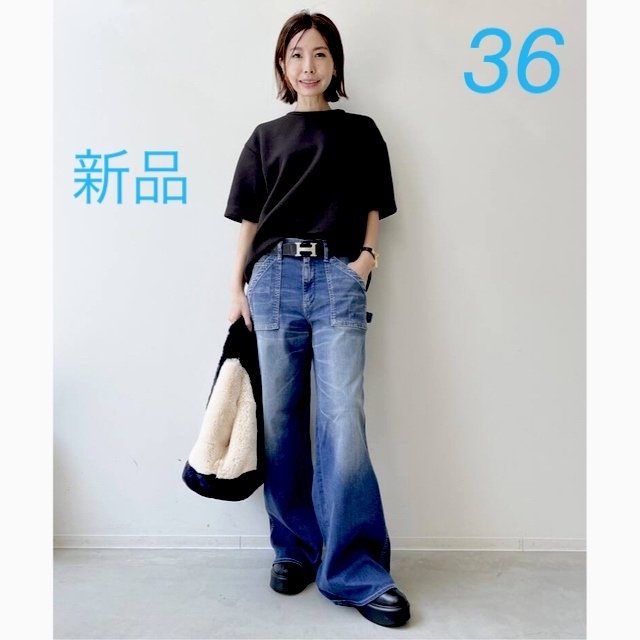 L'Appartement DEUXIEME CLASSE(アパルトモンドゥーズィエムクラス)のL'Appartement 【グッドグリーフ】Painter Pants レディースのパンツ(デニム/ジーンズ)の商品写真