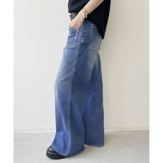 L'Appartement DEUXIEME CLASSE(アパルトモンドゥーズィエムクラス)のL'Appartement 【グッドグリーフ】Painter Pants レディースのパンツ(デニム/ジーンズ)の商品写真