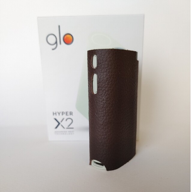 glo(グロー)の加熱式タバコ glo HYPER X2用牛革レザーケース メンズのファッション小物(タバコグッズ)の商品写真