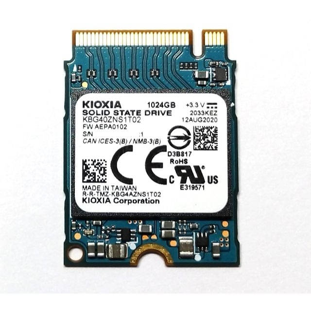 【使い勝手の良い】 キオクシア BG4 1TB 2230 SSD PCIe NVMe Gen3x4 PCパーツ