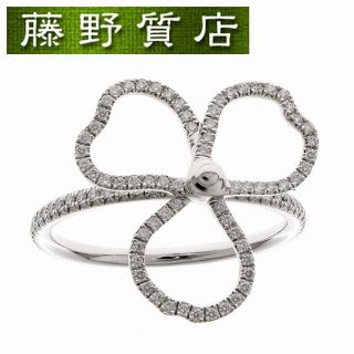 ティファニー(Tiffany & Co.)の（美品）ティファニー TIFFANY ペーパーフラワー オープン フラワー ダイヤリング 指輪 Pt950 ×ダイヤモンド 約14号 9008(リング(指輪))