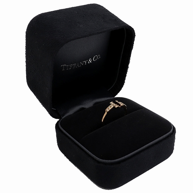 Tiffany & Co.(ティファニー)の(新品仕上げ済）ティファニー TIFFANY Tワイヤー ダイヤ リング 指輪 K18 PG × ダイヤ 約0.13ct 約13号 8671 レディースのアクセサリー(リング(指輪))の商品写真