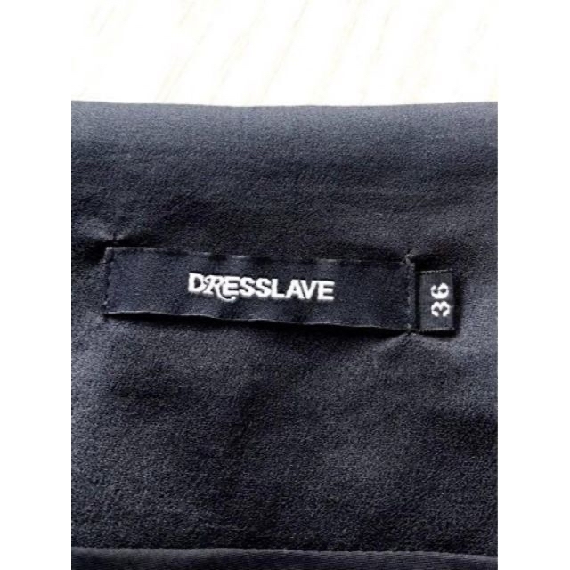 DRESSLAVE(ドレスレイブ)の【美品】DRESSLAVE　ブラックドレス　ワンピース　ティアードスカート レディースのフォーマル/ドレス(ミディアムドレス)の商品写真
