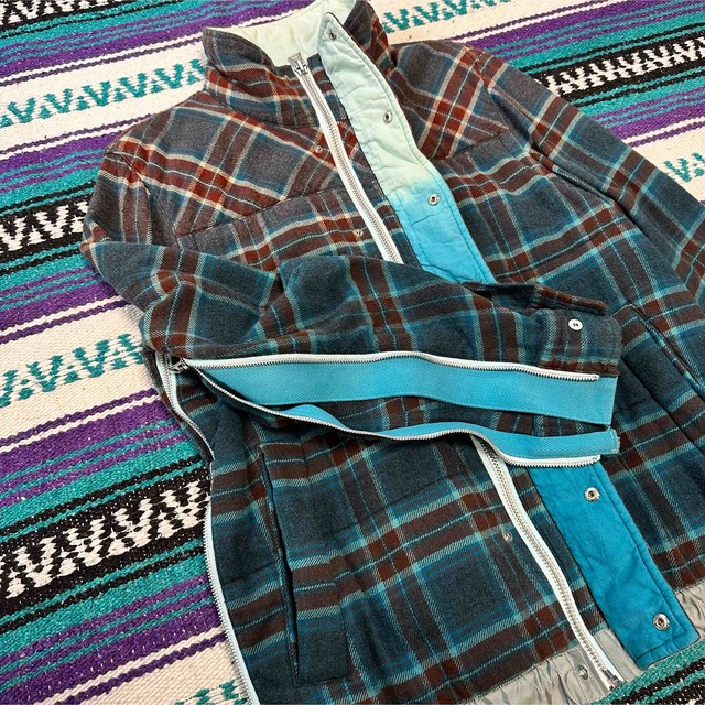 sacai 2019コレクション チェック柄 フランネルジャケット
